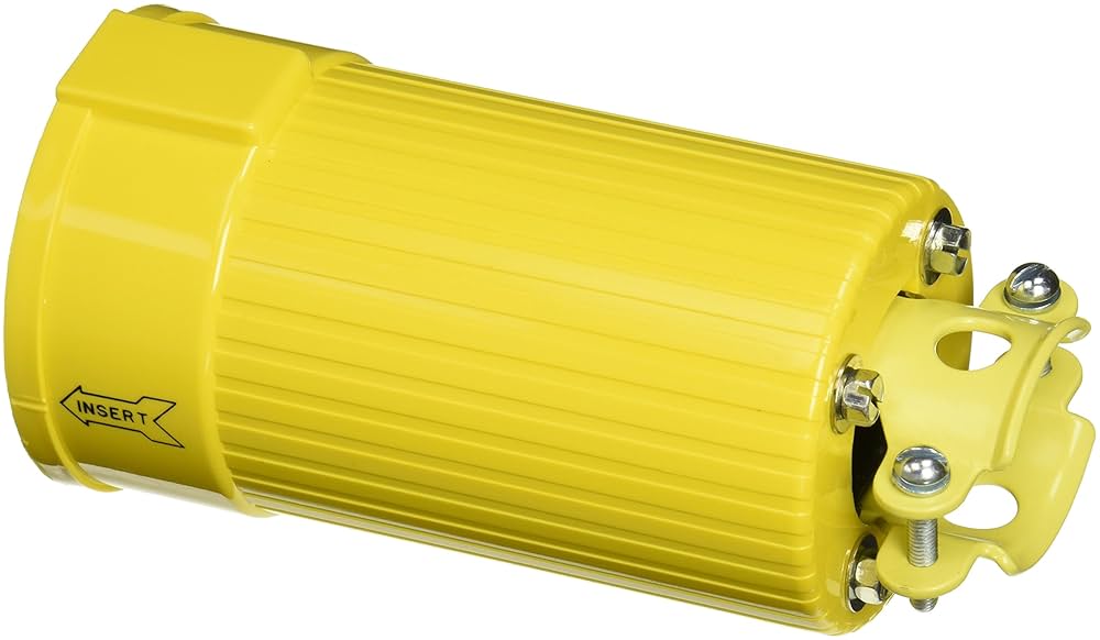 その他 HUBBELL HBL83001 Hubbell HBL530P7W Plug, 4 Pole and 5 Wire, 30 amp, 277/480V